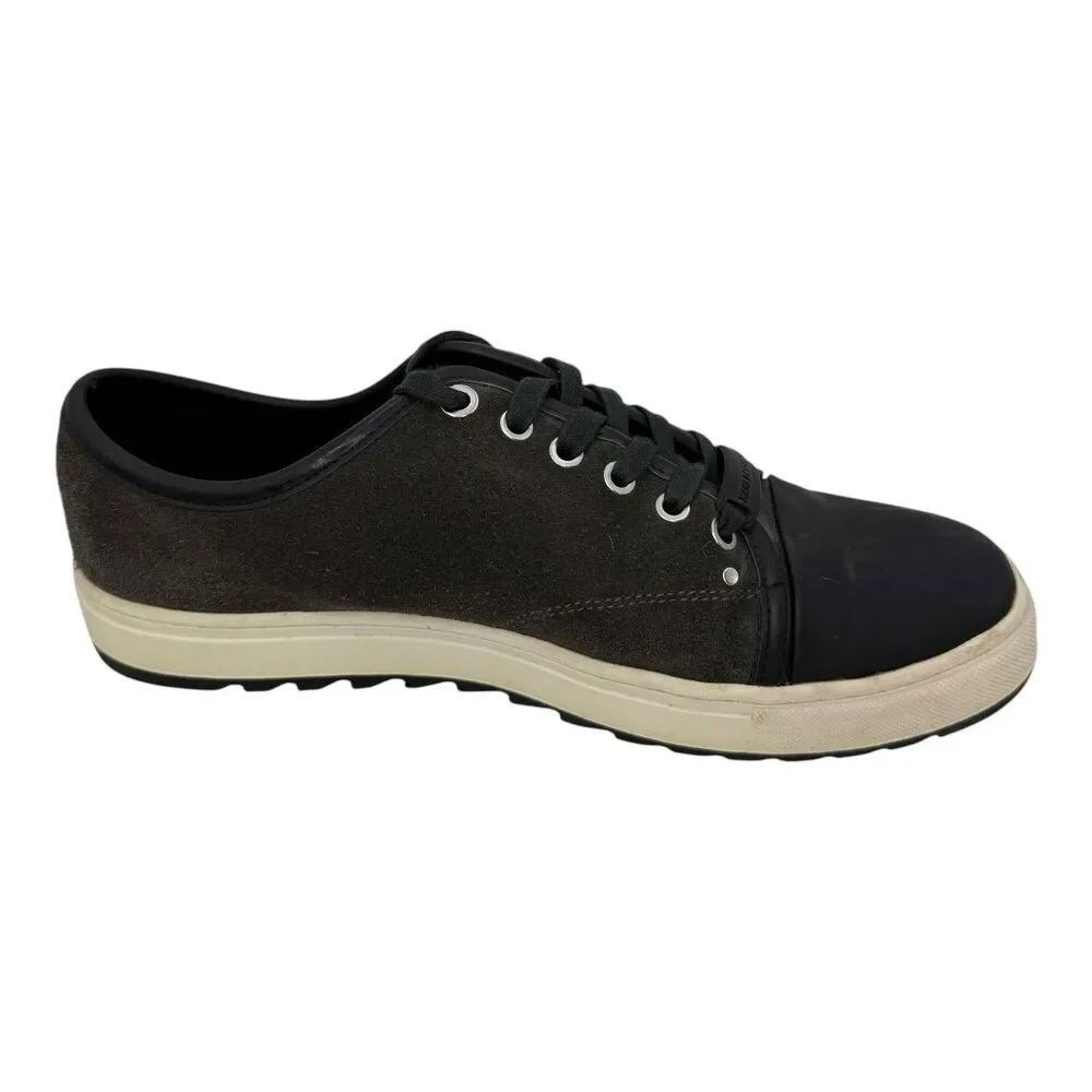 Karl Lagerfeld Paris Men's Lace Sneakers Low Top Shoes Suede Leather Size 10.5
